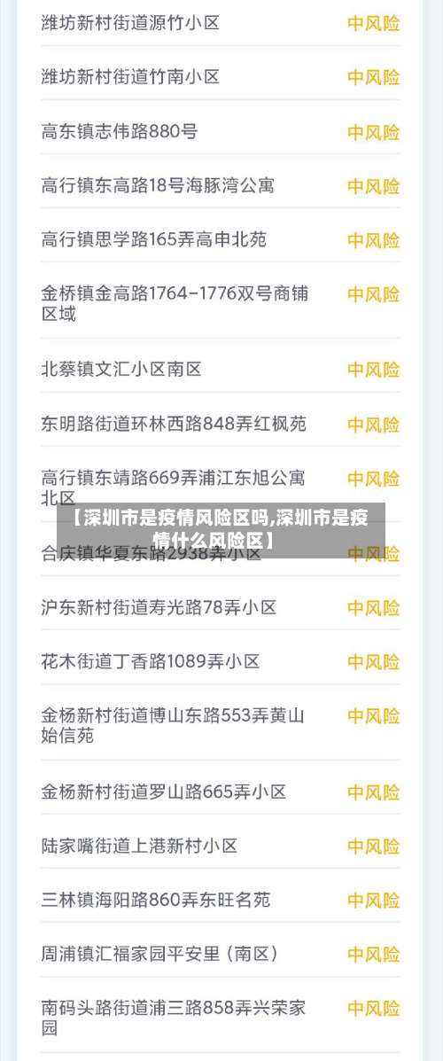 【深圳市是疫情风险区吗,深圳市是疫情什么风险区】-第1张图片
