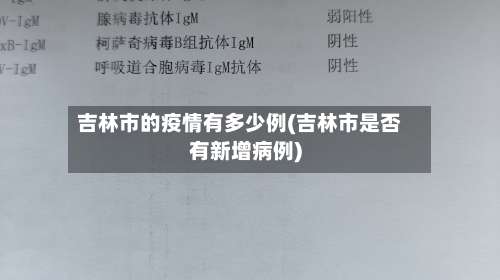 吉林市的疫情有多少例(吉林市是否有新增病例)-第2张图片