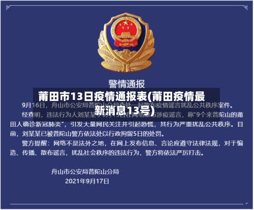 莆田市13日疫情通报表(莆田疫情最新消息13号)-第1张图片